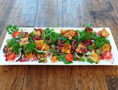 TOFU AND POMEGRANATE SALAD